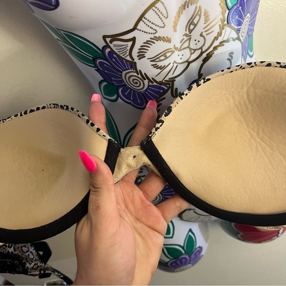 Maidenform Cheetah Print Bra with Lace - Picture 3 of 4